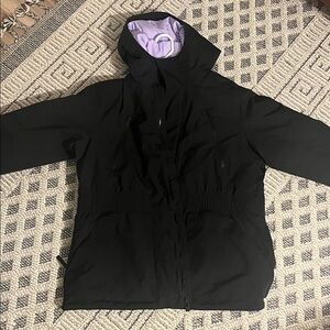 Women's Black Jacket with Purple Lining